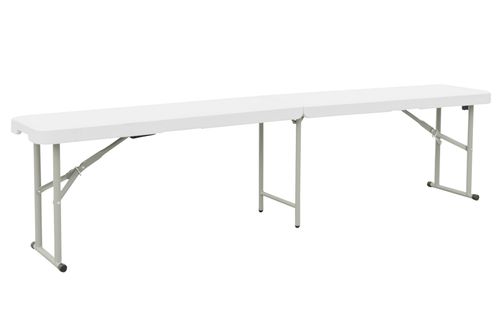 Banco Para Mesa Plastico Plegable Reforzado Camping 180 Cms