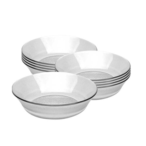 Juego 12 Bowls Compoteras Vidrio Acquamarine Rigolleau