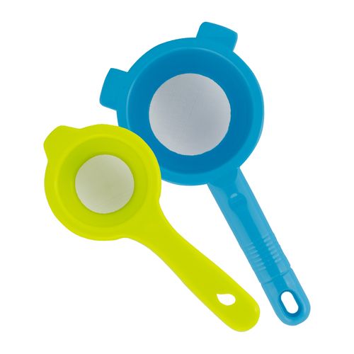 Set x 2 Coladores Plásticos malla de acero 8