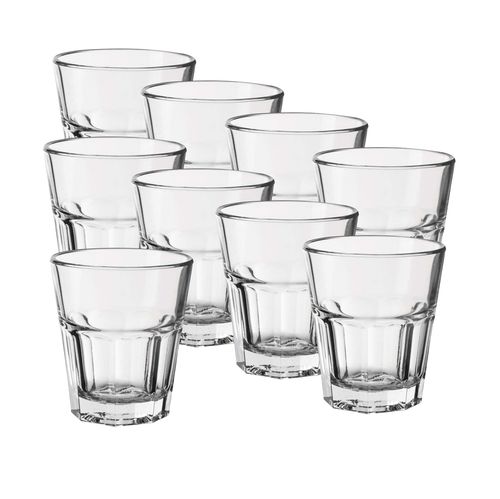Set Vasos Oslo Vidrio Flint 150ml Jugo Café Té Rigolleau