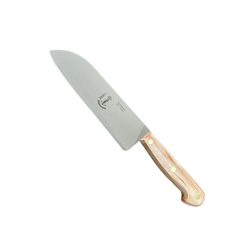 Cuchillo Cocina Santoku 17,5 Acero Cabo Madera 355