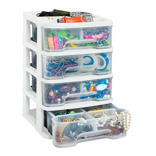 Cajonera Organizador Escritorio Plástico 4 cajones Rimax