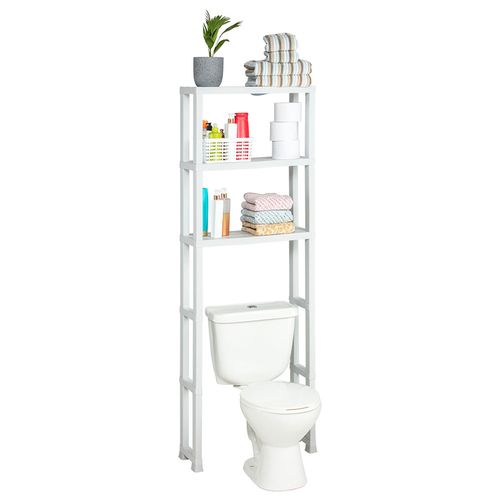 Mueble Organizador de Baño Tres Estantes Plástico Rimax