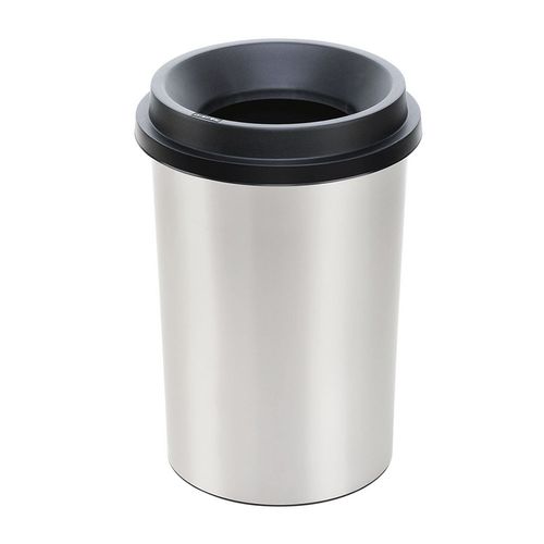 Cesto Oficina Basura Papelero Plástico 25lt Tapa Plana Rimax