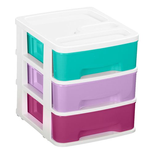 Cajonera Organizador Escritorio Plástico 3 Cajones Rimax