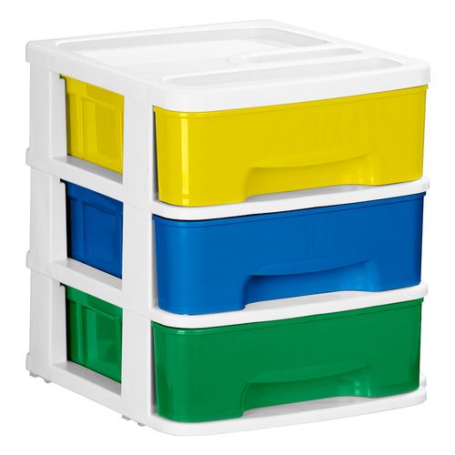 Cajonera Organizador Escritorio Plástico 3 Cajones Rimax