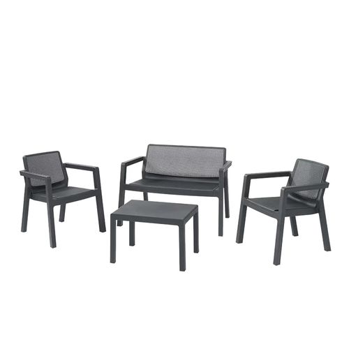 Juego de Living Exterior Emily 4 Piezas Jardín Patio Keter