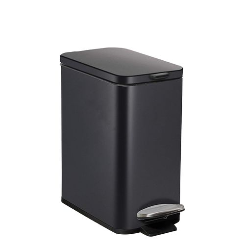 Cesto de Basura Rectangular Pedal 5 Lts Acero Pintado Utile