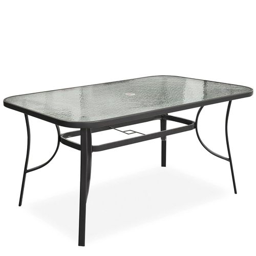 Mesa Exterior Jardín Rectangular Vidrio 150x90 cm Ares Utile