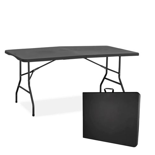 Mesa Plegable Multiuso Tipo Valija 180 cm Plástica