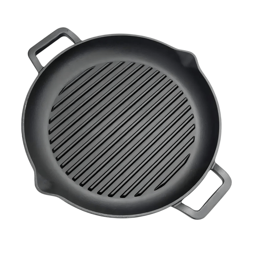 Grill bifera redondo de hierro fundido Mta