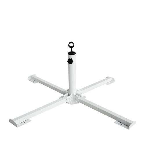 Base Sombrilla Plegable Cruzada Caño Blanco Utile