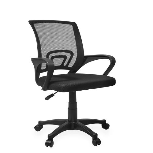 Silla de oficina Sillón ejecutivo de Mesh con base negra Gales Utile